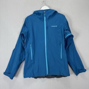 Patagonia Refugitive Jacket Womens Large Blue Waterproof Windbreaker Gorpcore